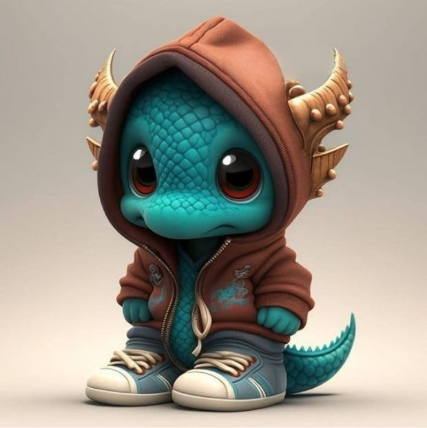 Dragon elf sculpture