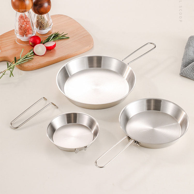 Stainless Steel Camping Frying Pan