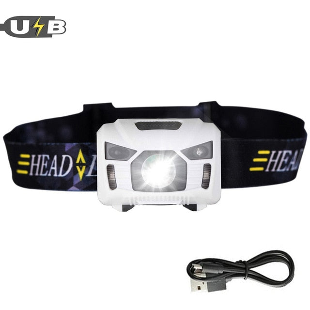 CREE LED Motion-Sensor Headlamp | USB Rechargeable