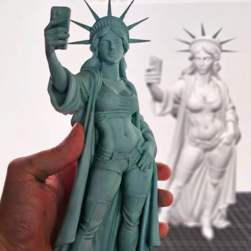 Statue of Liberty, selfie goddess sculpture
