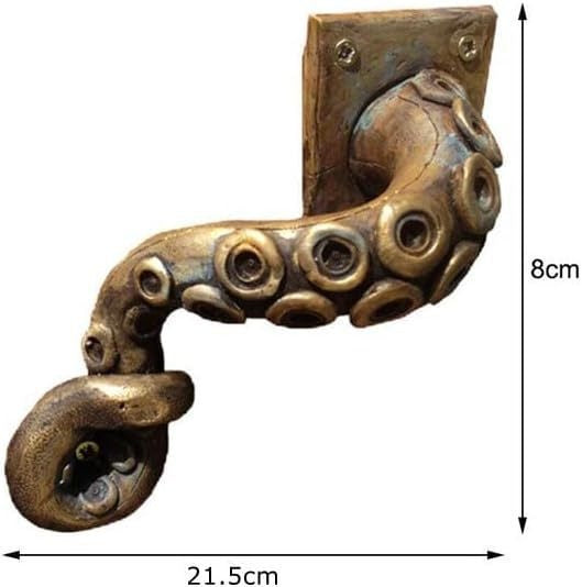 Steampunk octopus door handle