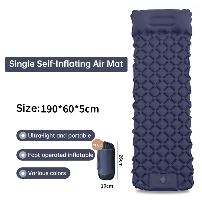 Double Camping Sleeping Pad | Pillow & Pump