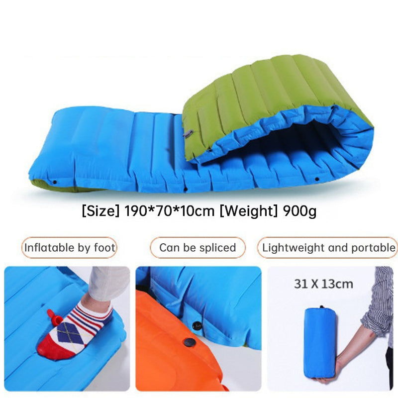 Camping Sleeping Pad with Built-In Pump