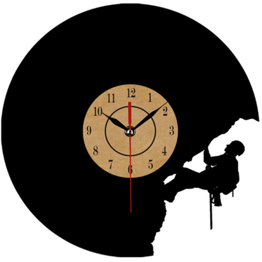 Vinyl Record CLIMBING motive Wall Clock