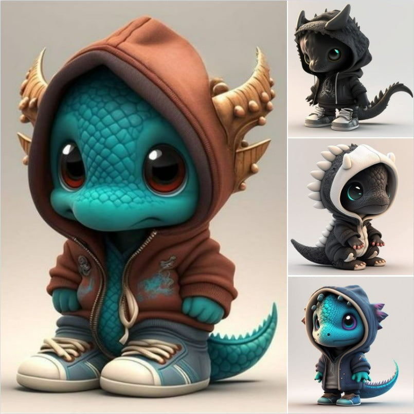 Dragon elf sculpture
