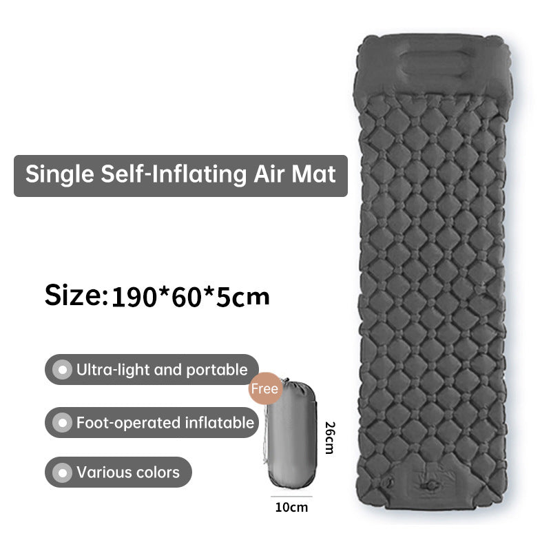 Double Camping Sleeping Pad | Pillow & Pump
