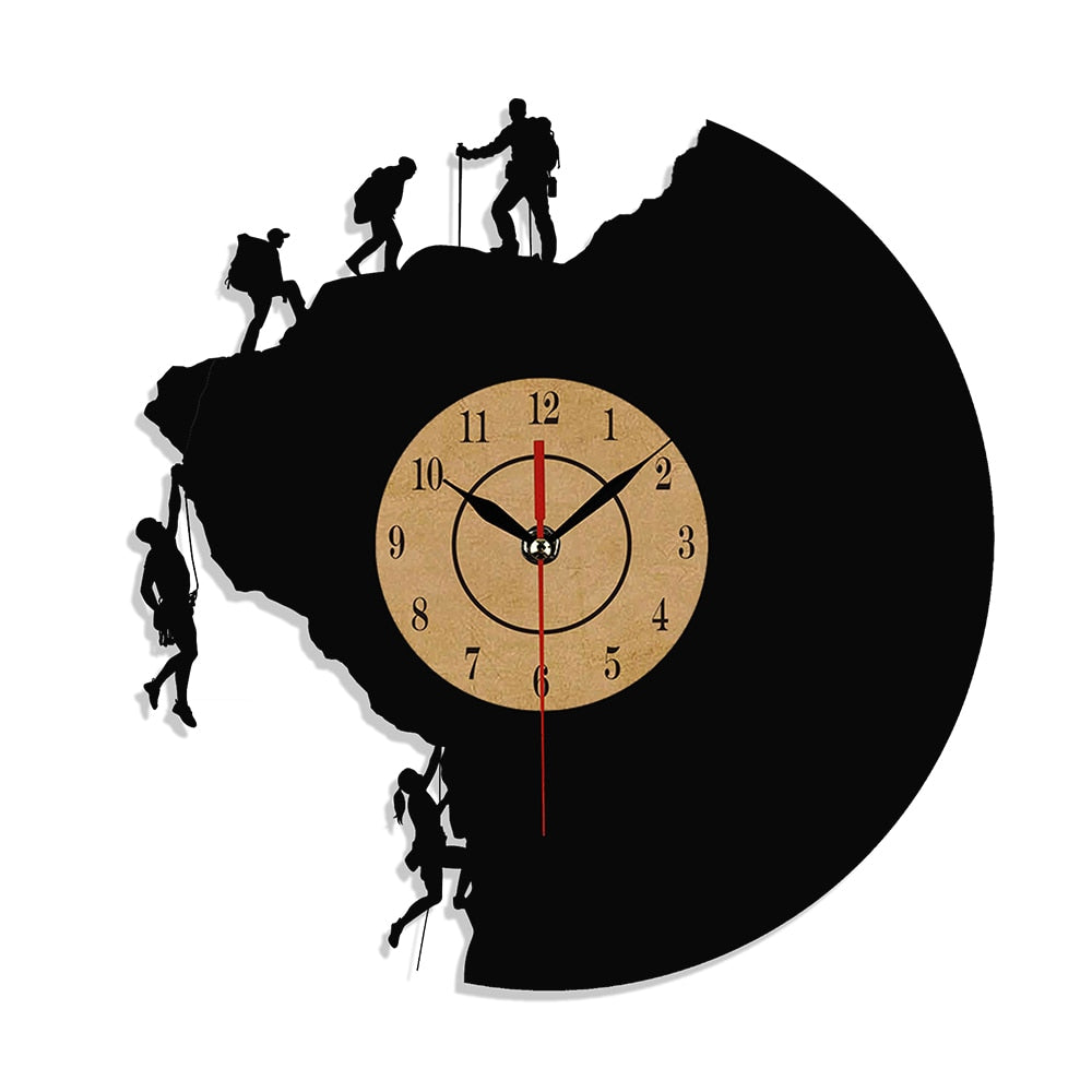 Vinyl Record CLIMBING motive Wall Clock