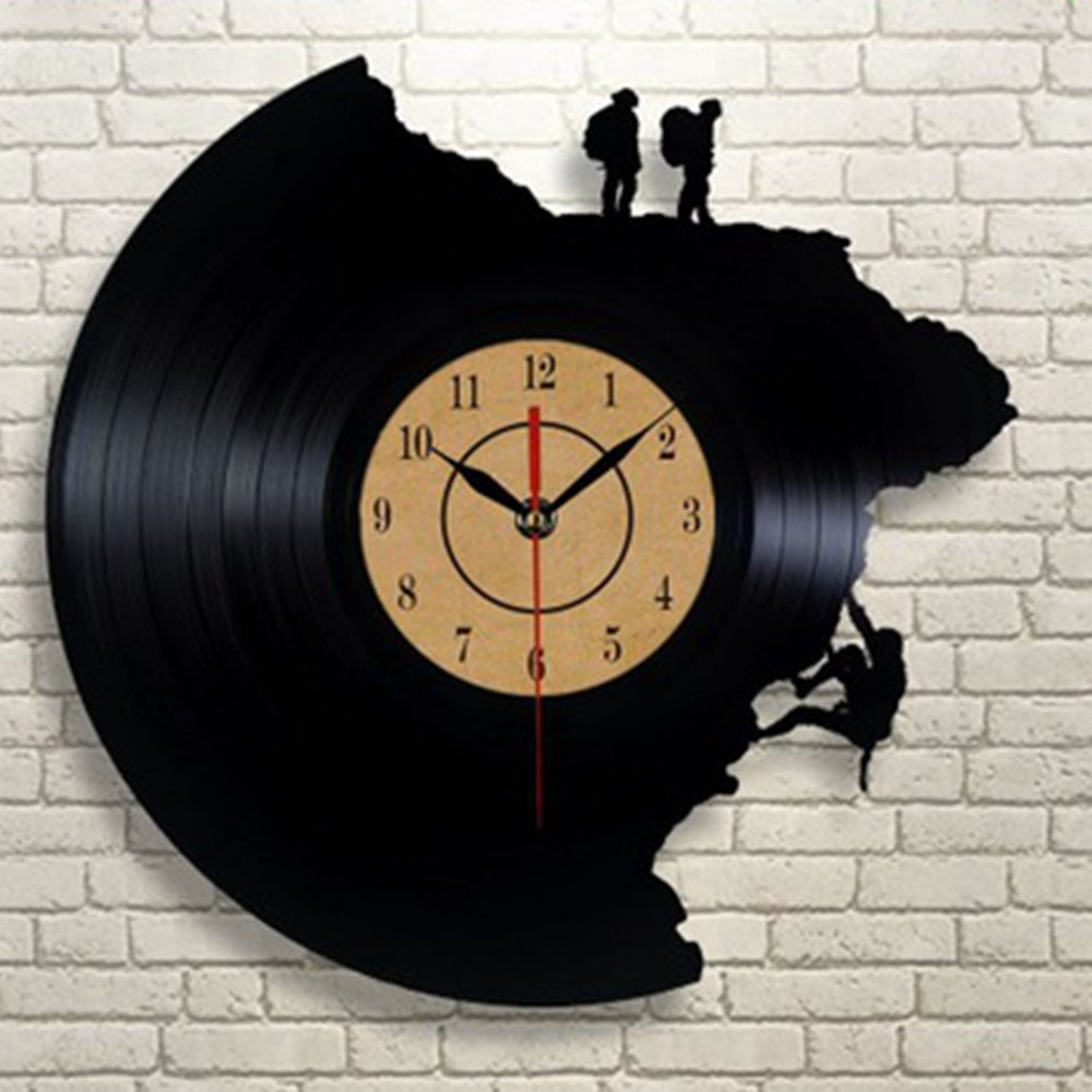 Vinyl Record CLIMBING motive Wall Clock