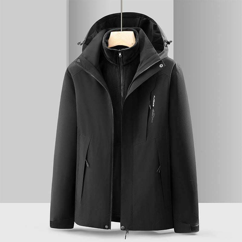 3-in-1 Hooded Outdoor Jacket