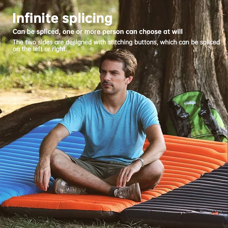 Camping Sleeping Pad with Built-In Pump