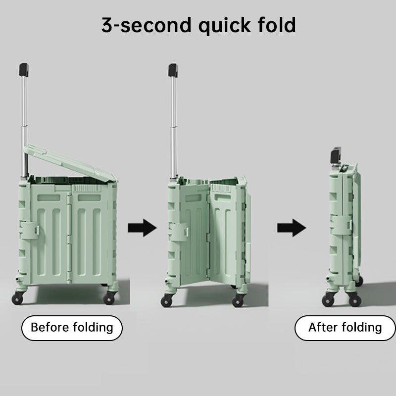 Folding Utility Wagon with Lid