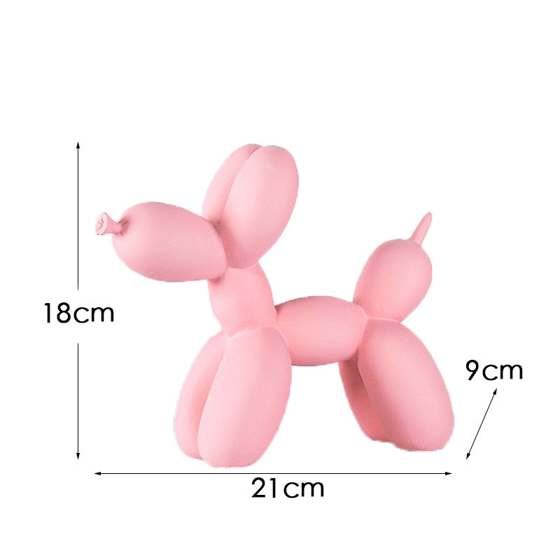 Black and white plaid balloon dog