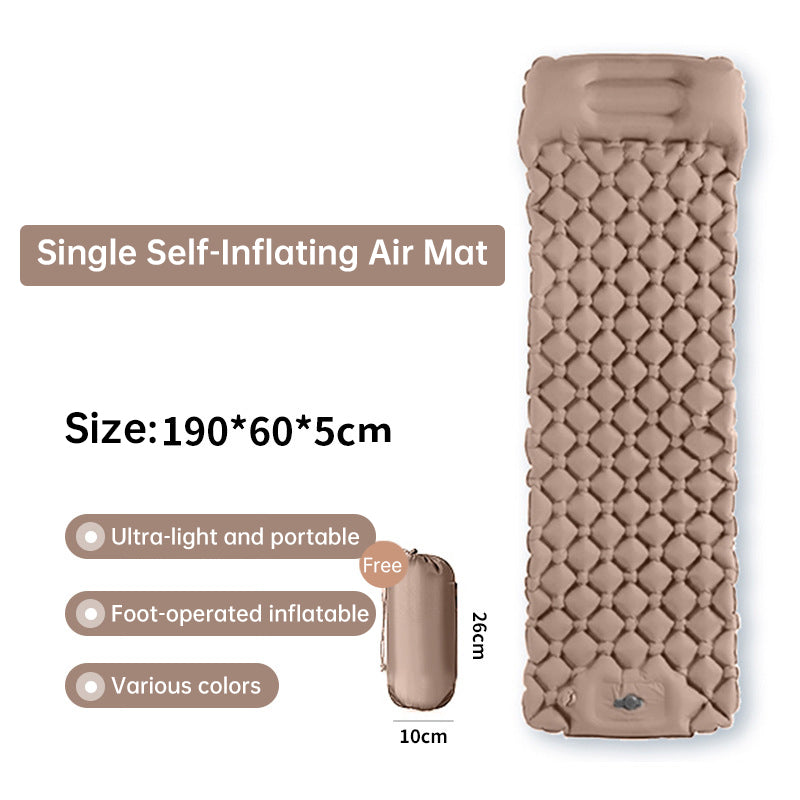 Double Camping Sleeping Pad | Pillow & Pump