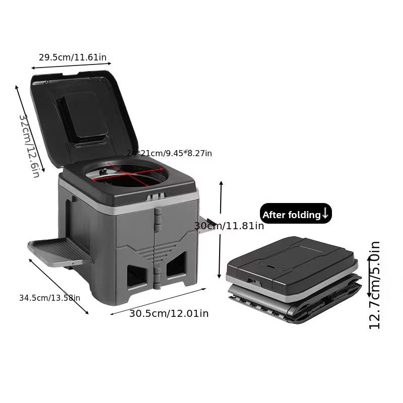 Folding Portable Camping Toilet