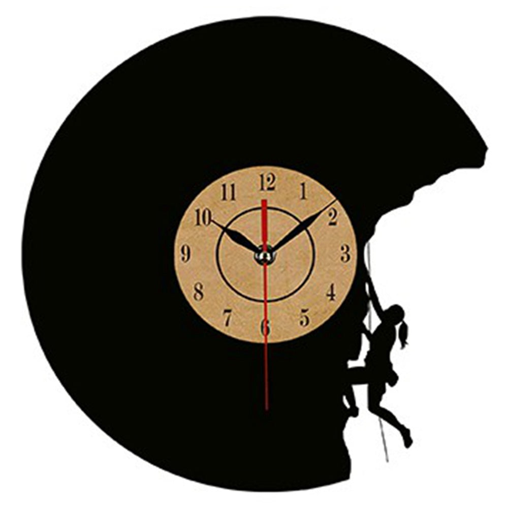 Vinyl Record CLIMBING motive Wall Clock