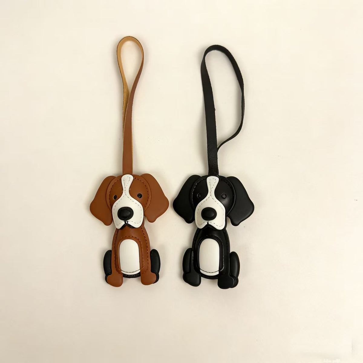 Border Collie, Dog Leather Keychain