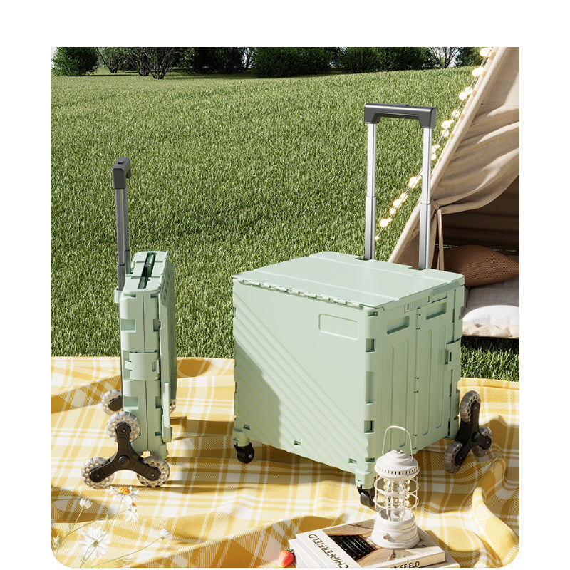 Folding Utility Wagon with Lid