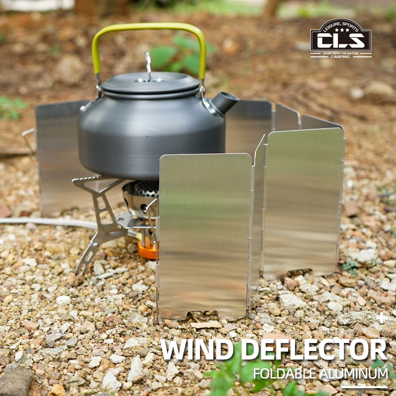Folding Aluminum Stove Windscreen | 9 Panels