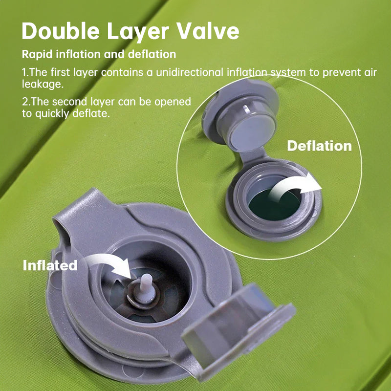 Camping Sleeping Pad with Built-In Pump