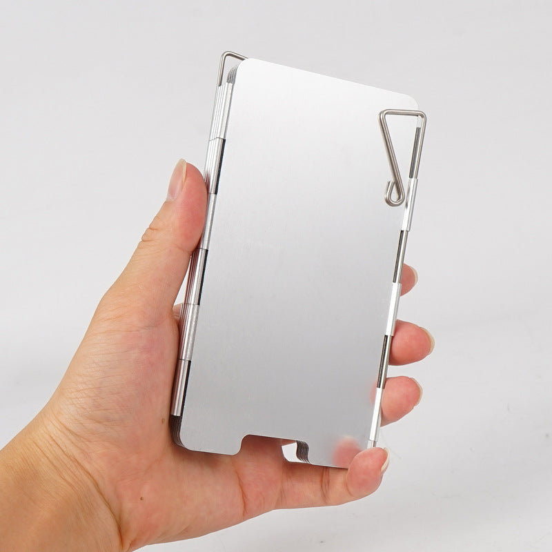 Folding Aluminum Stove Windscreen | 9 Panels
