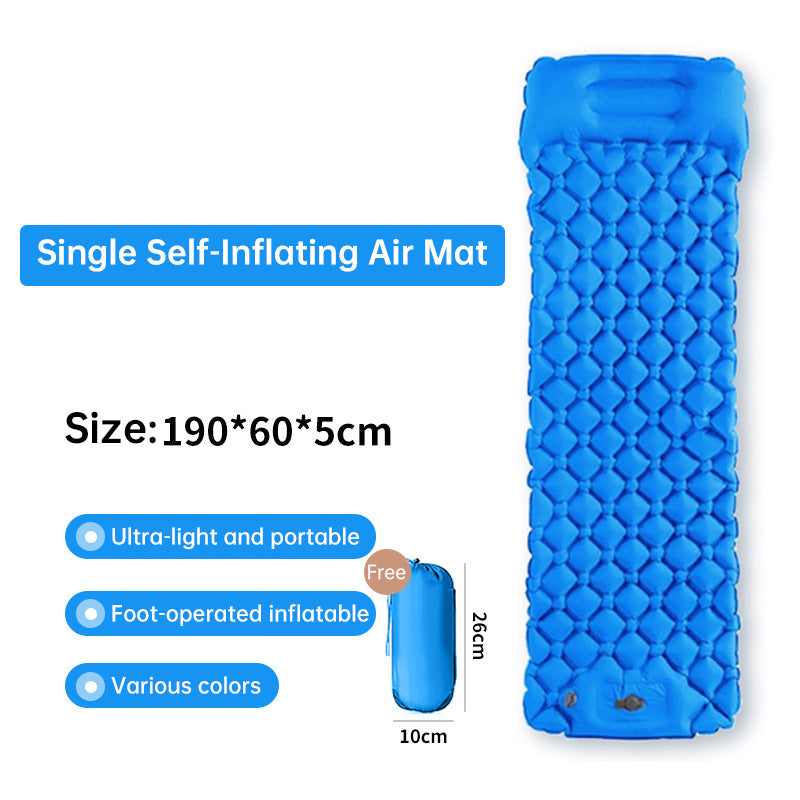 Double Camping Sleeping Pad | Pillow & Pump