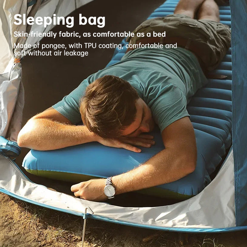 Camping Sleeping Pad with Built-In Pump