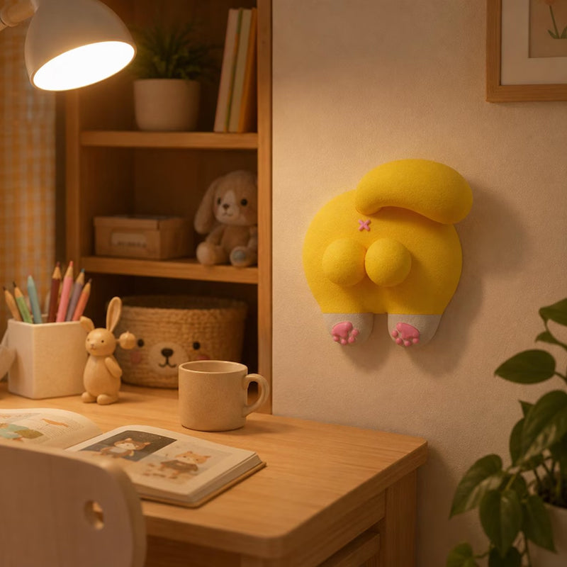 Orange Cat Light Switch Decal | 3D Design