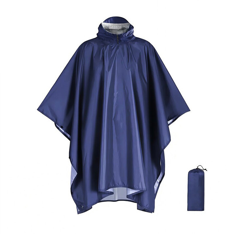Lightweight Hooded Rain Poncho