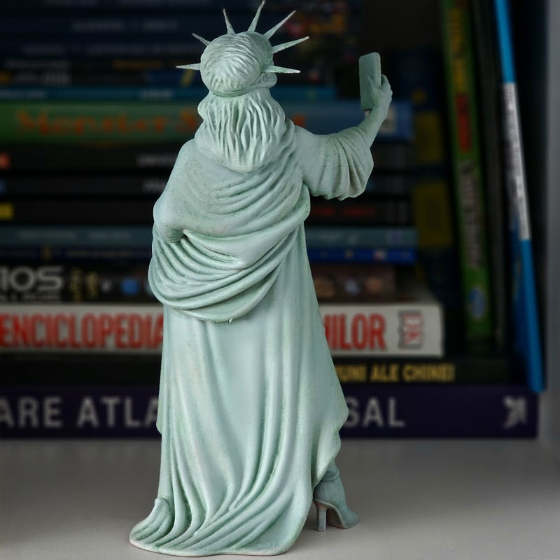 Statue of Liberty, selfie goddess sculpture