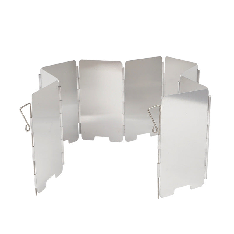 Folding Aluminum Stove Windscreen | 9 Panels