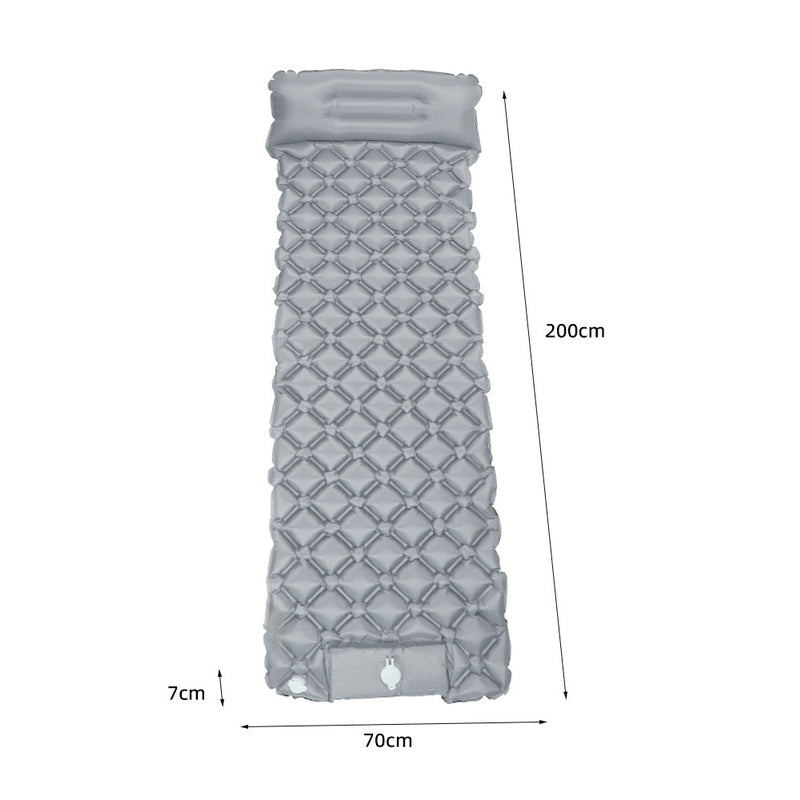 Inflatable Sleeping Pad with Pillow | 1–2 People