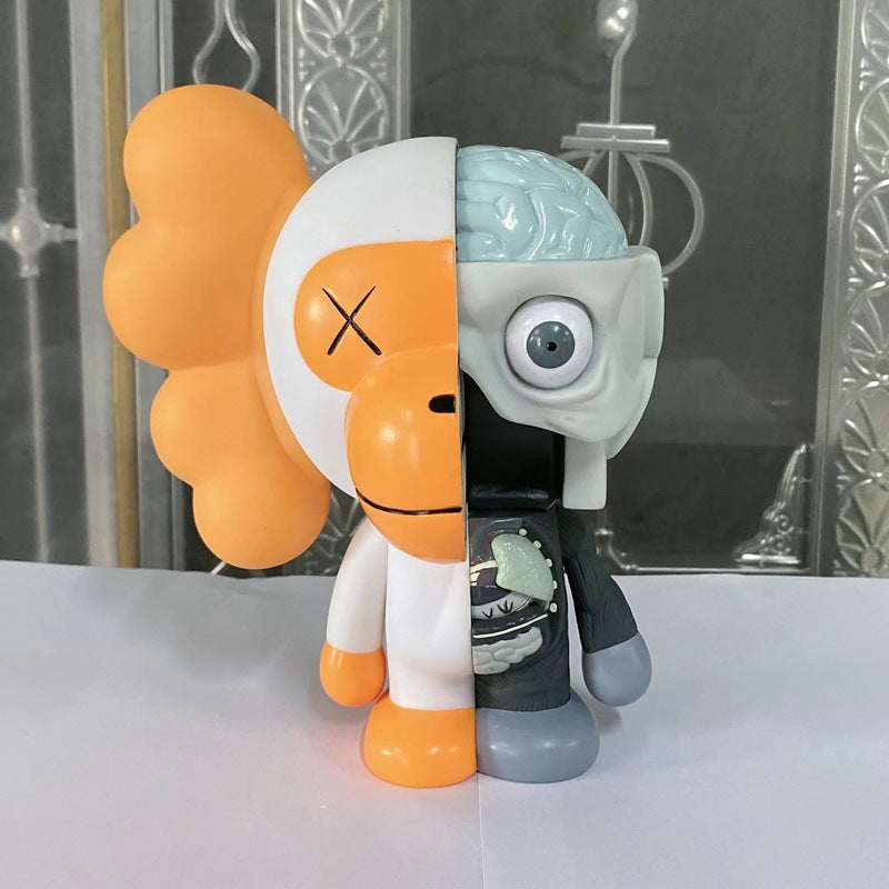 Kaws Sesamstraße Puppe Wohnzimmer High-End Luxus Trendiges Violent Bear Desktop-Ornament Handgefertigtes Cartoon-Geschenk für Zuhause