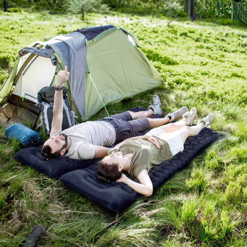 Double Camping Sleeping Pad | Pillow & Pump