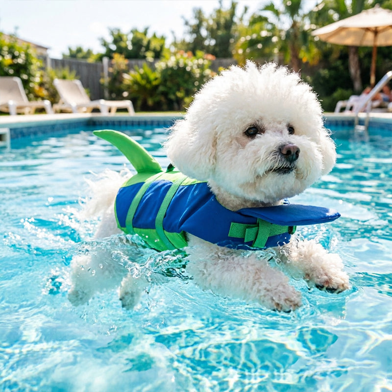 Dog Life Jacket | Tail Design & Grab Handle