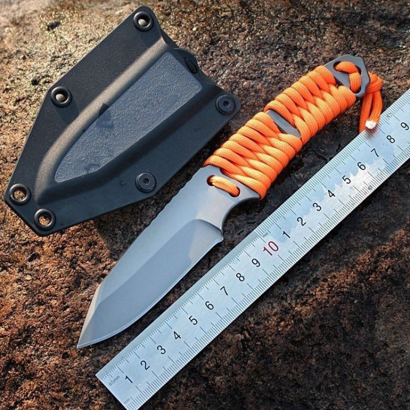 Cord-Wrapped Camping Pocket Knife