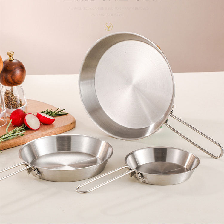 Stainless Steel Camping Frying Pan