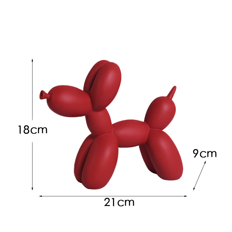 Black and white plaid balloon dog