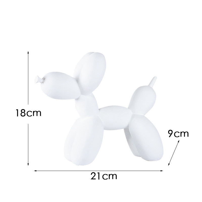 Black and white plaid balloon dog