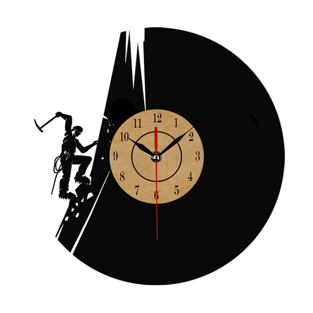 Vinyl Record CLIMBING motive Wall Clock