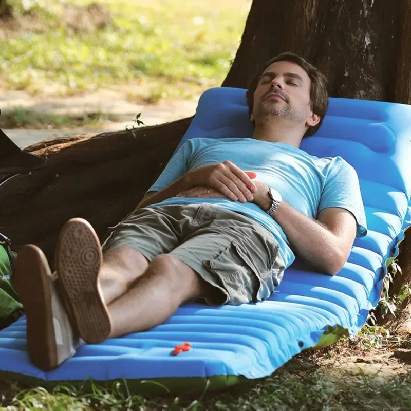 Camping Sleeping Pad with Built-In Pump