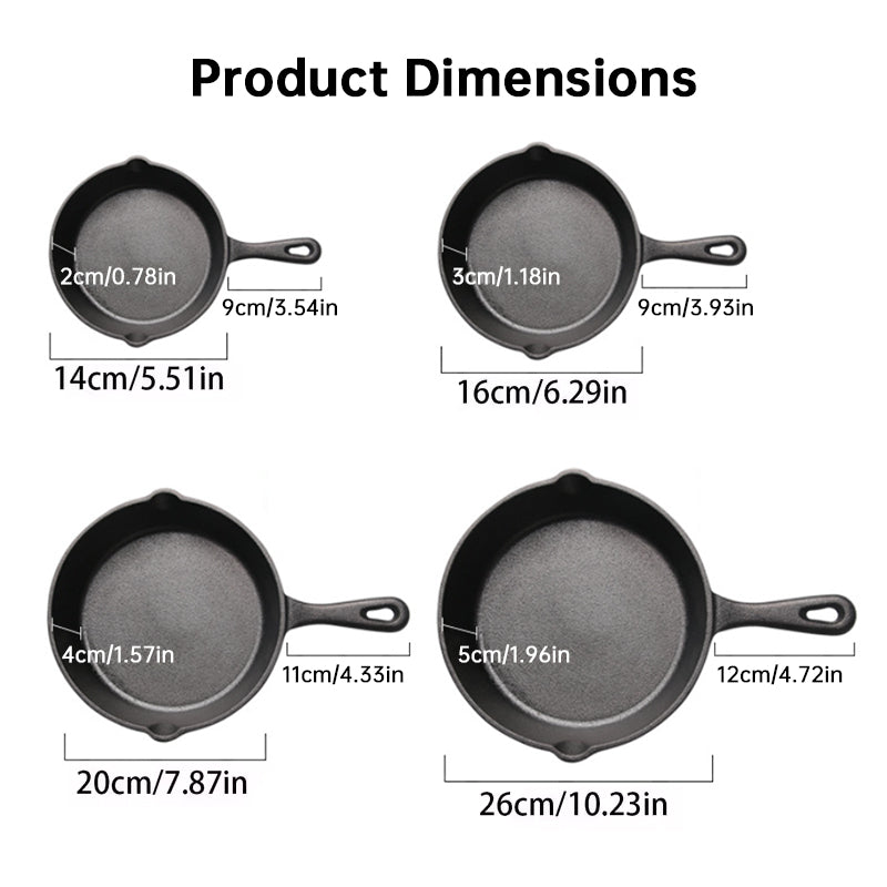 Cast Iron Frying Pan | 14–26cm