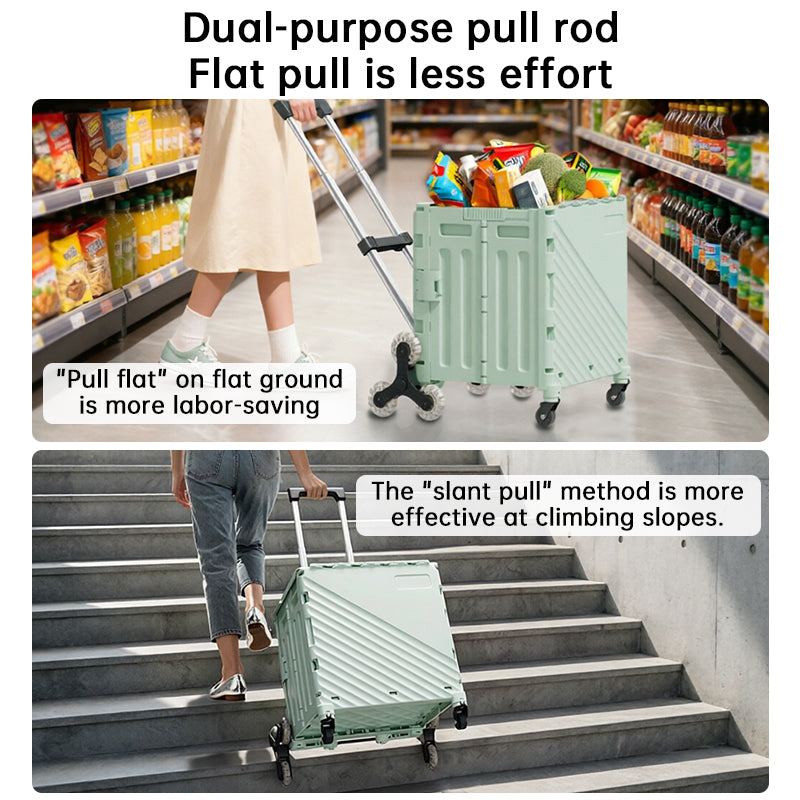 Folding Utility Wagon with Lid