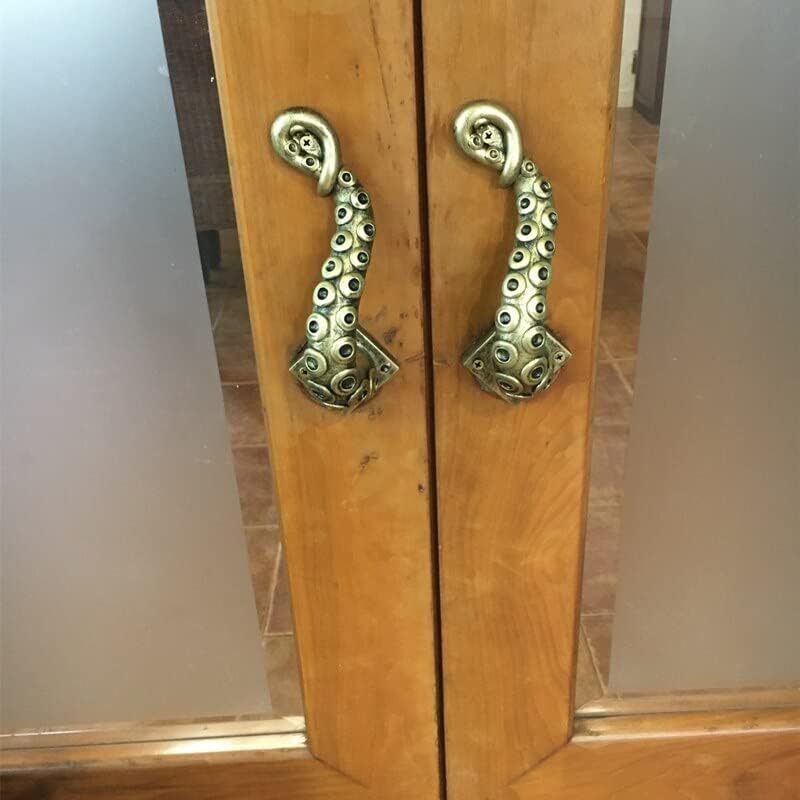 Steampunk octopus door handle