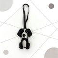 Border Collie, Dog Leather Keychain
