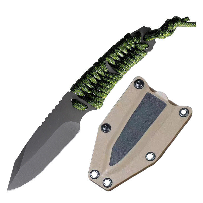 Cord-Wrapped Camping Pocket Knife
