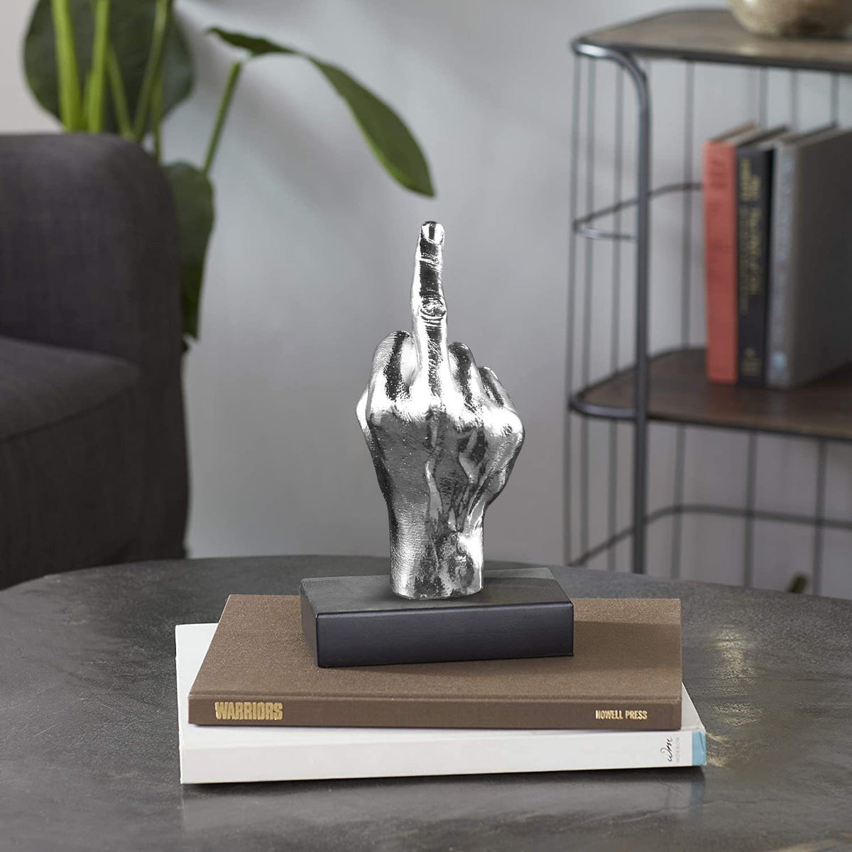 Vertical Middle Finger Statue