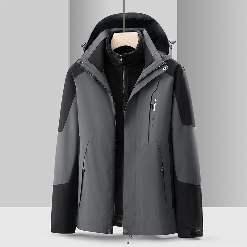 3-in-1 Hooded Outdoor Jacket