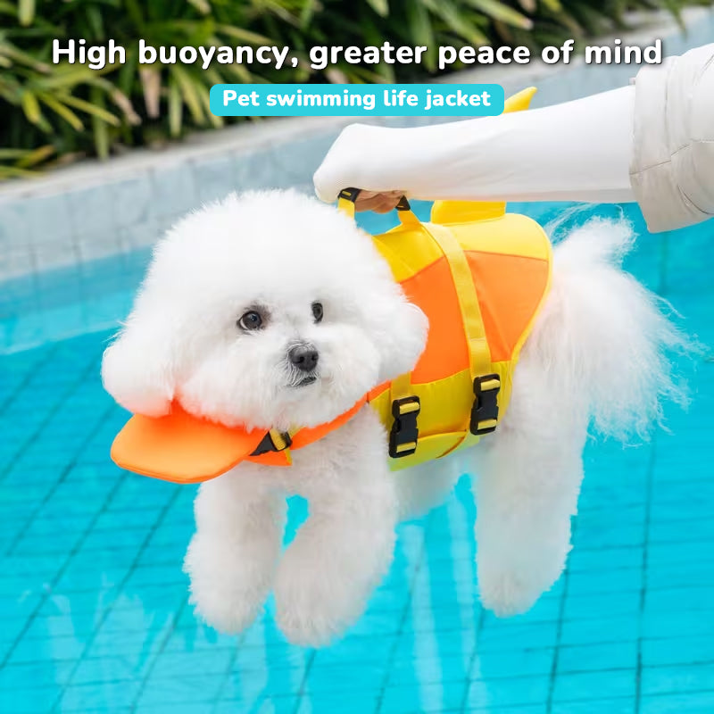 Dog Life Jacket | Tail Design & Grab Handle