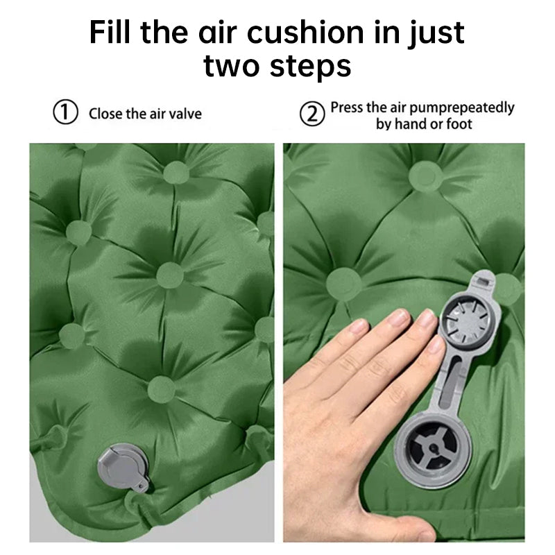 Double Camping Sleeping Pad | Pillow & Pump