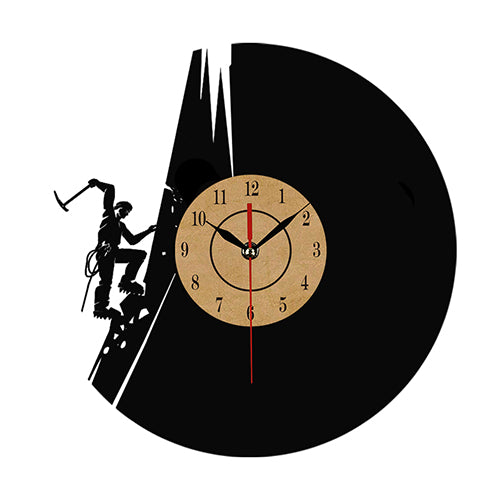 Vinyl Record CLIMBING motive Wall Clock
